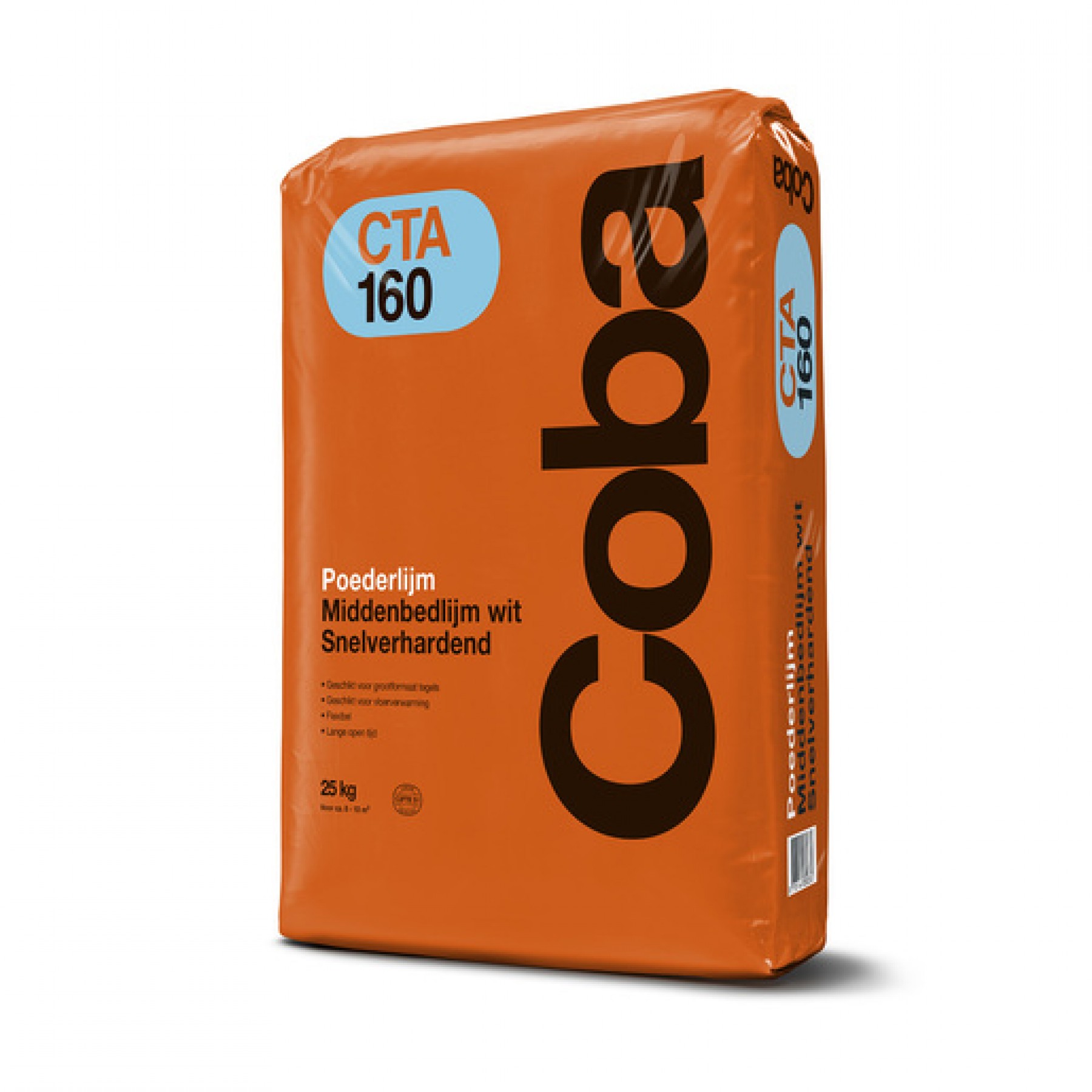 Coba CTA 160 Poederlijm wit middenbed snel zak 25 kg Coba CTA 160 Poederlijm wit middenbed snel zak 25 kg