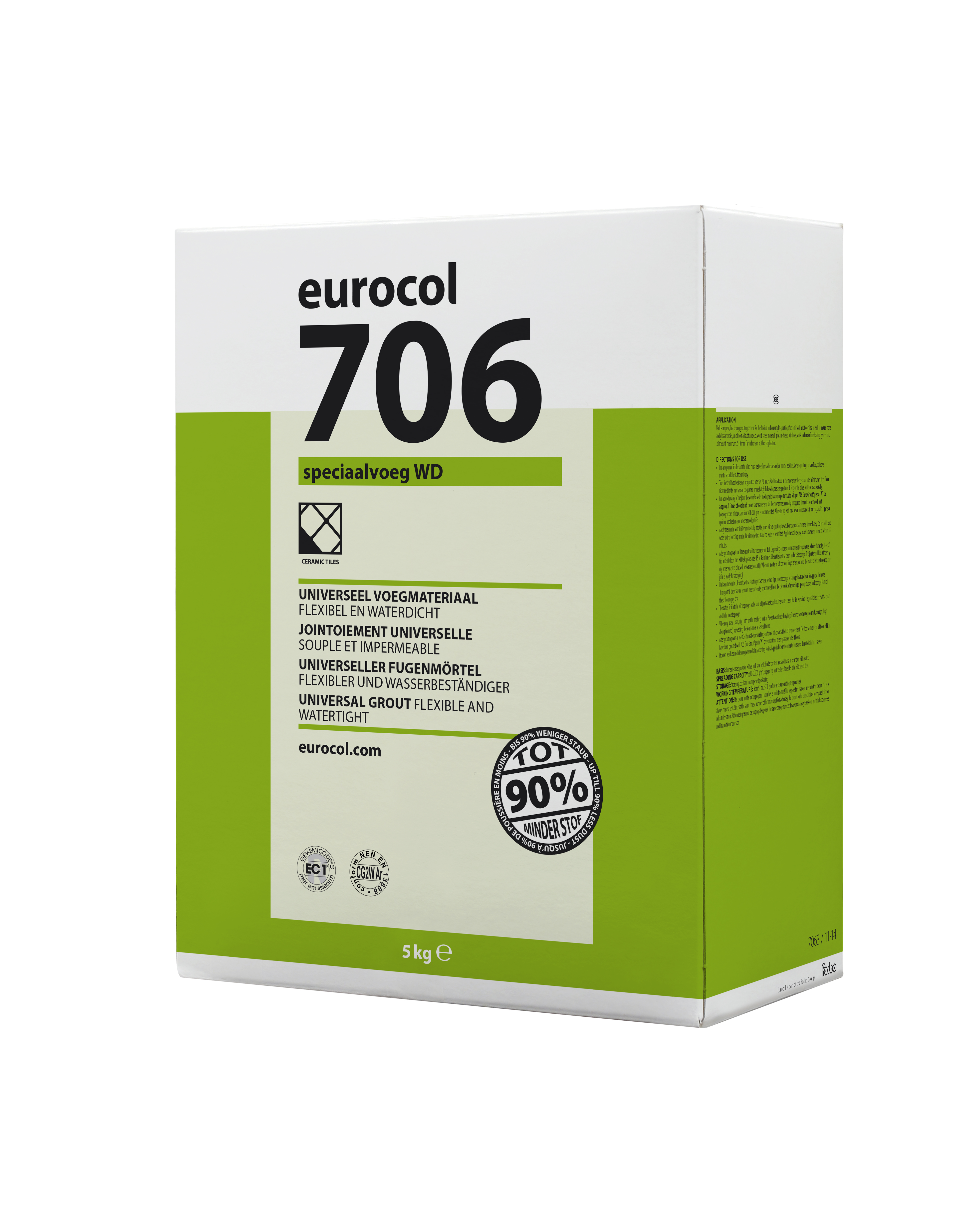 Eurocol 706 Speciaalvoeg WD basalt grijs pak 5 kg