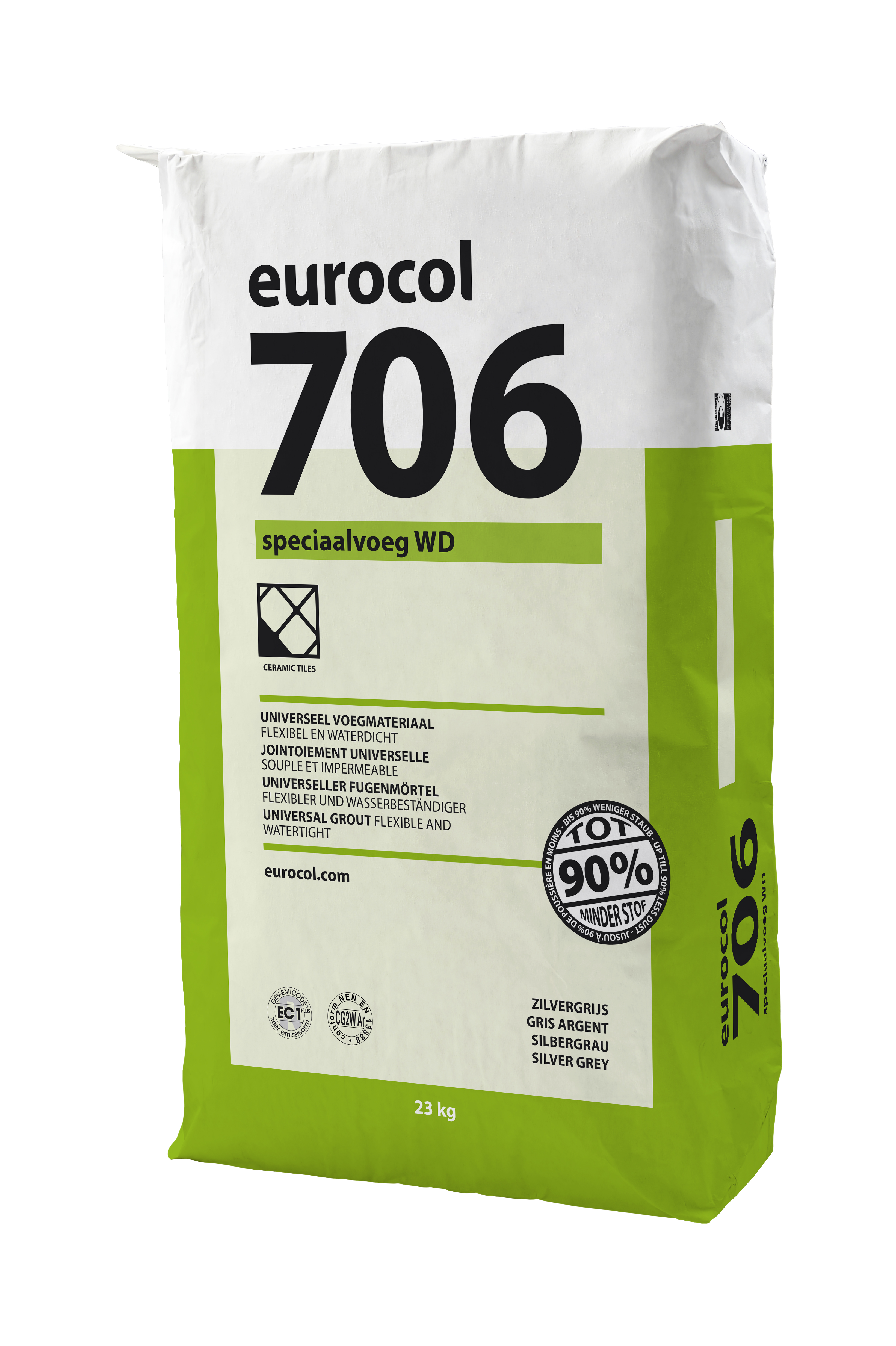 Eurocol 706 Speciaalvoeg WD zilvergrijs zak 23 kg Eurocol 706 Speciaalvoeg WD zilvergrijs zak 23 kg