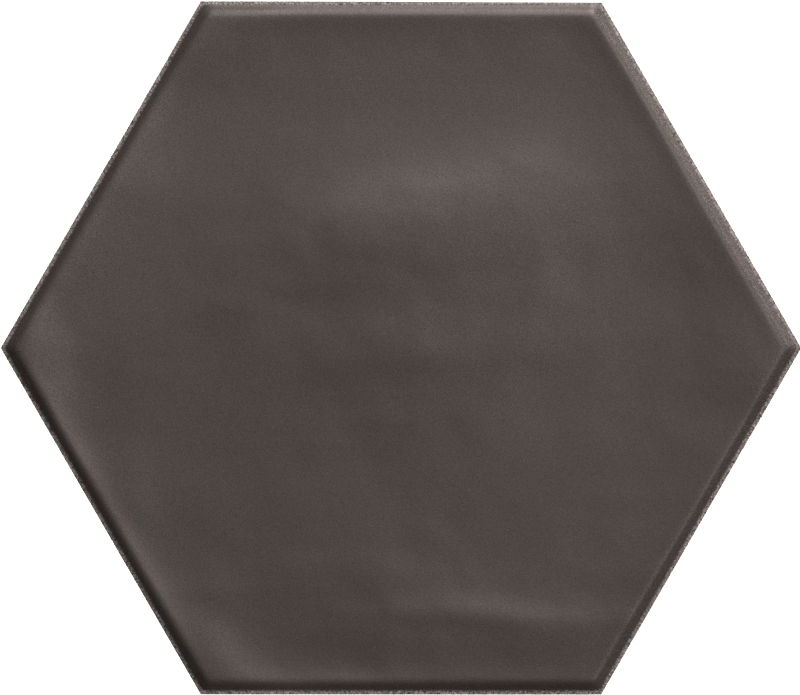 Wout Collection Geometry Hexagone Brown Matt 15x17,3cm