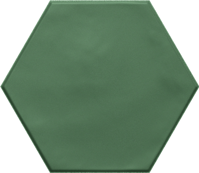 Wout Collection Geometry Hexagone Green Matt 15x17,3cm Wout Collection Geometry Hexagone Green Matt 15x17,3cm