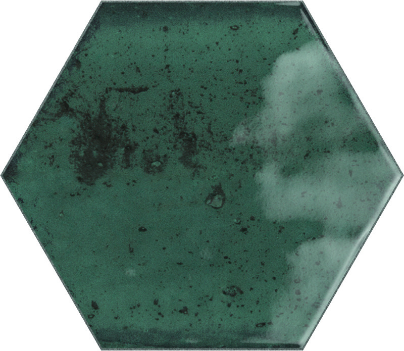 Wout Collection Hope Hexagone Blue Glossy 15x17,3cm Wout Collection Hope Hexagone Blue Glossy 15x17,3cm