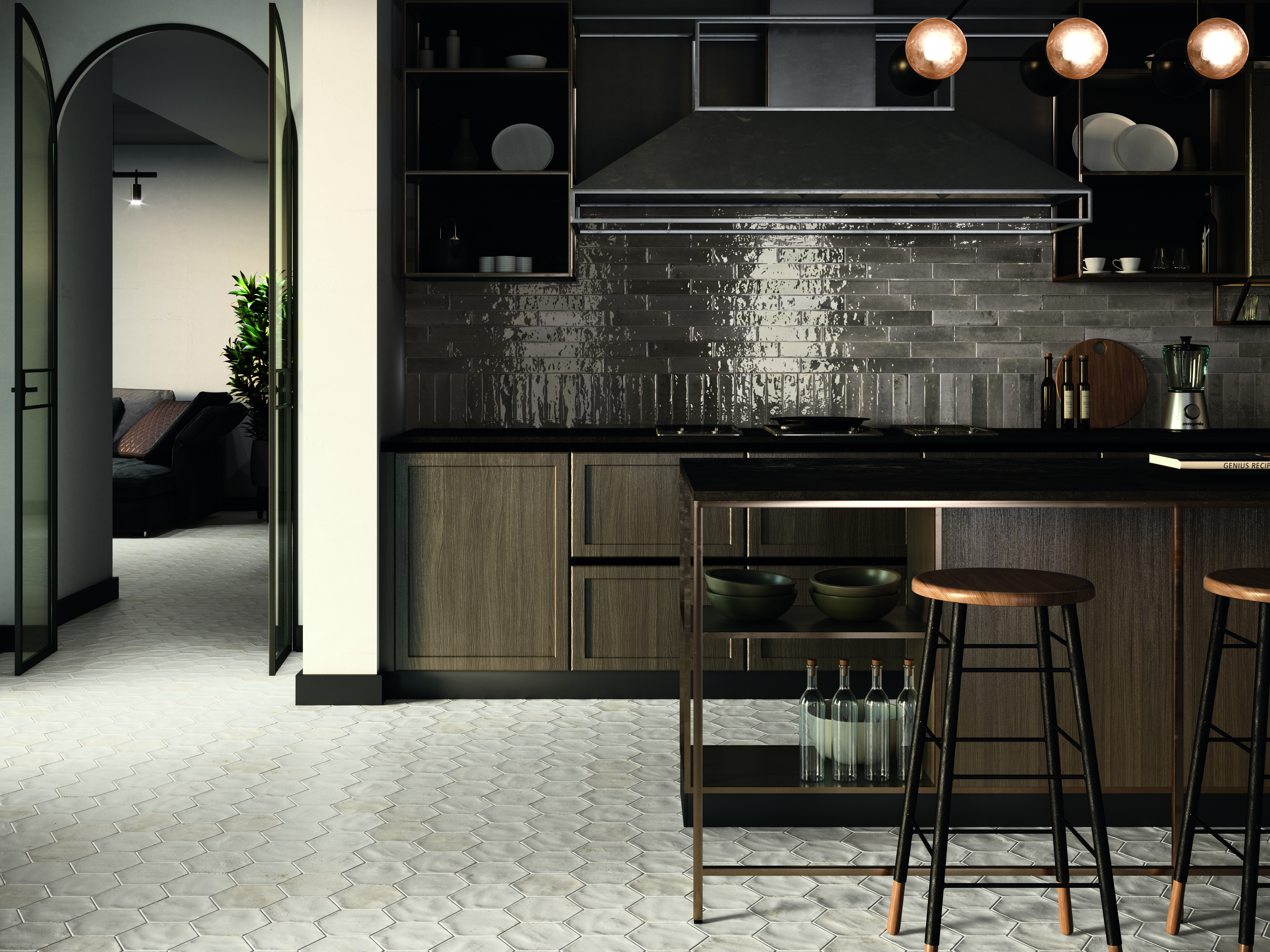 Wout Collection Hope Espresso Glossy 6x25cm Wout Collection Hope Espresso Glossy 6x25cm