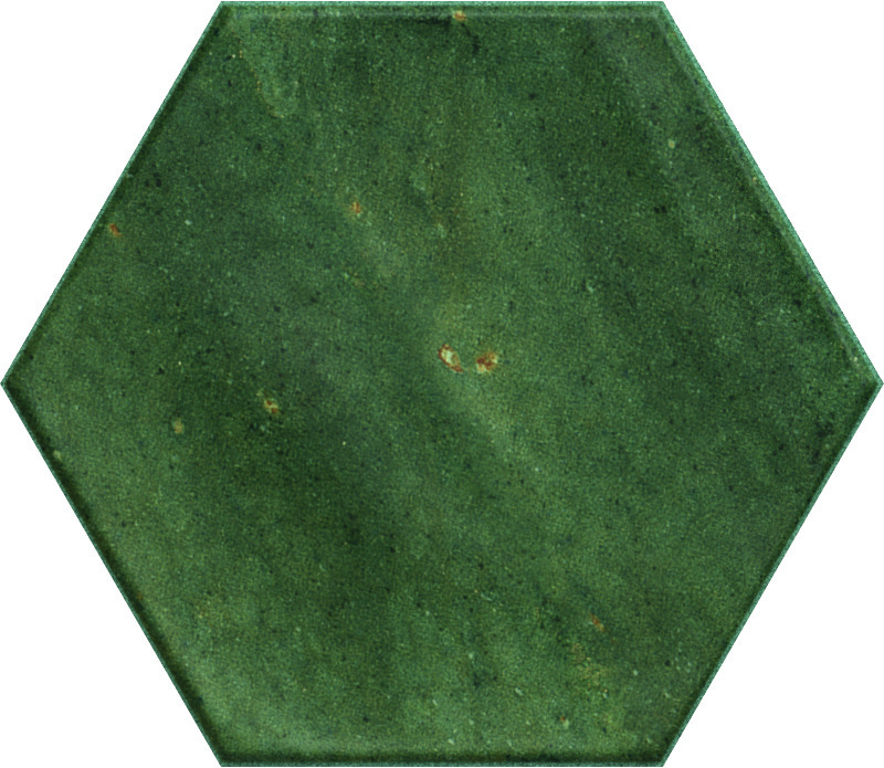 Wout Collection Hope Hexagone Olive Matt 15x17,3cm Wout Collection Hope Hexagone Olive Matt 15x17,3cm