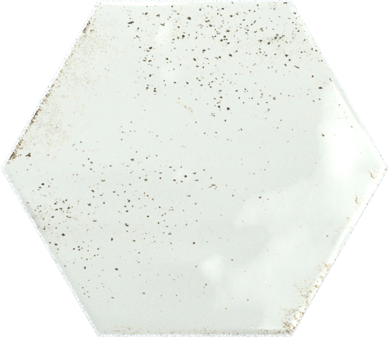 Wout Collection Hope Hexagone White Glossy 15x17,3cm