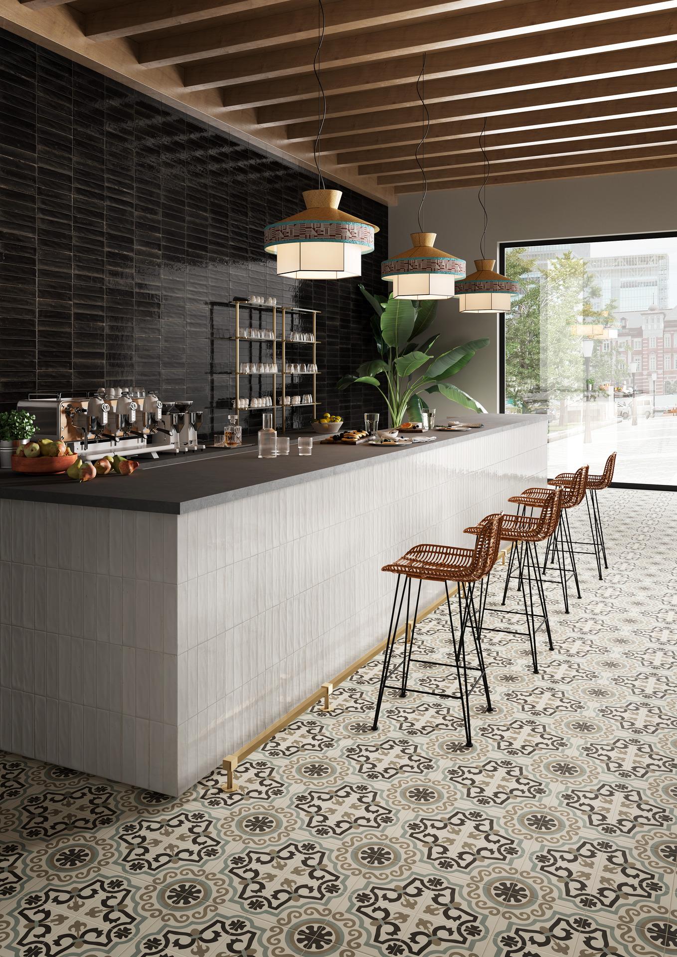 Piet Boon 060X240 Glaze Tile Black Piet Boon 060X240 Glaze Tile Black