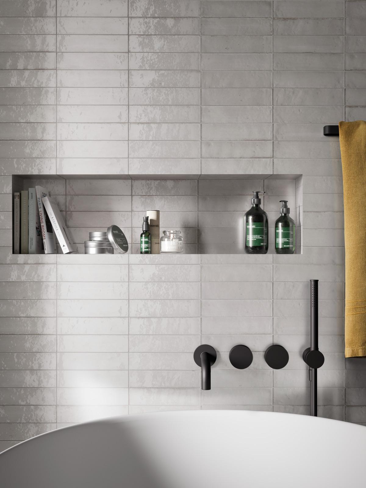 Piet Boon 060X240 Glaze Tile White Piet Boon 060X240 Glaze Tile White