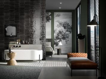 Piet Boon 060X240 Glaze Tile Black Piet Boon 060X240 Glaze Tile Black